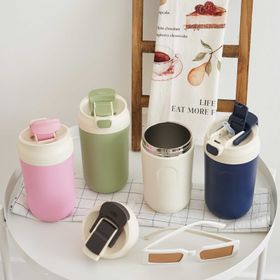 colorful travel mug two state