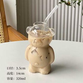 pyrex glass bear