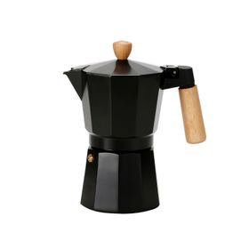 wooden handle moka pot