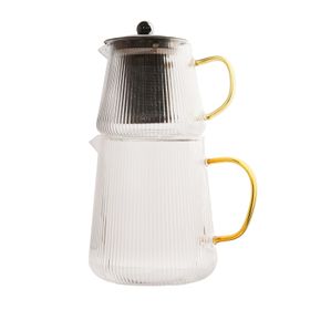 pyrex teapot kettle with colored handle