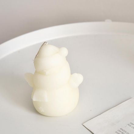 snowman candle