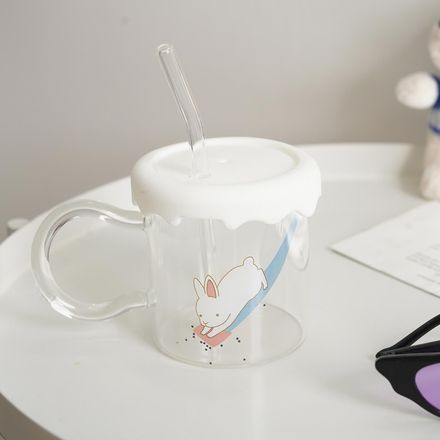 pyrex glass rabbit design
