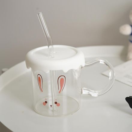 pyrex glass rabbit design